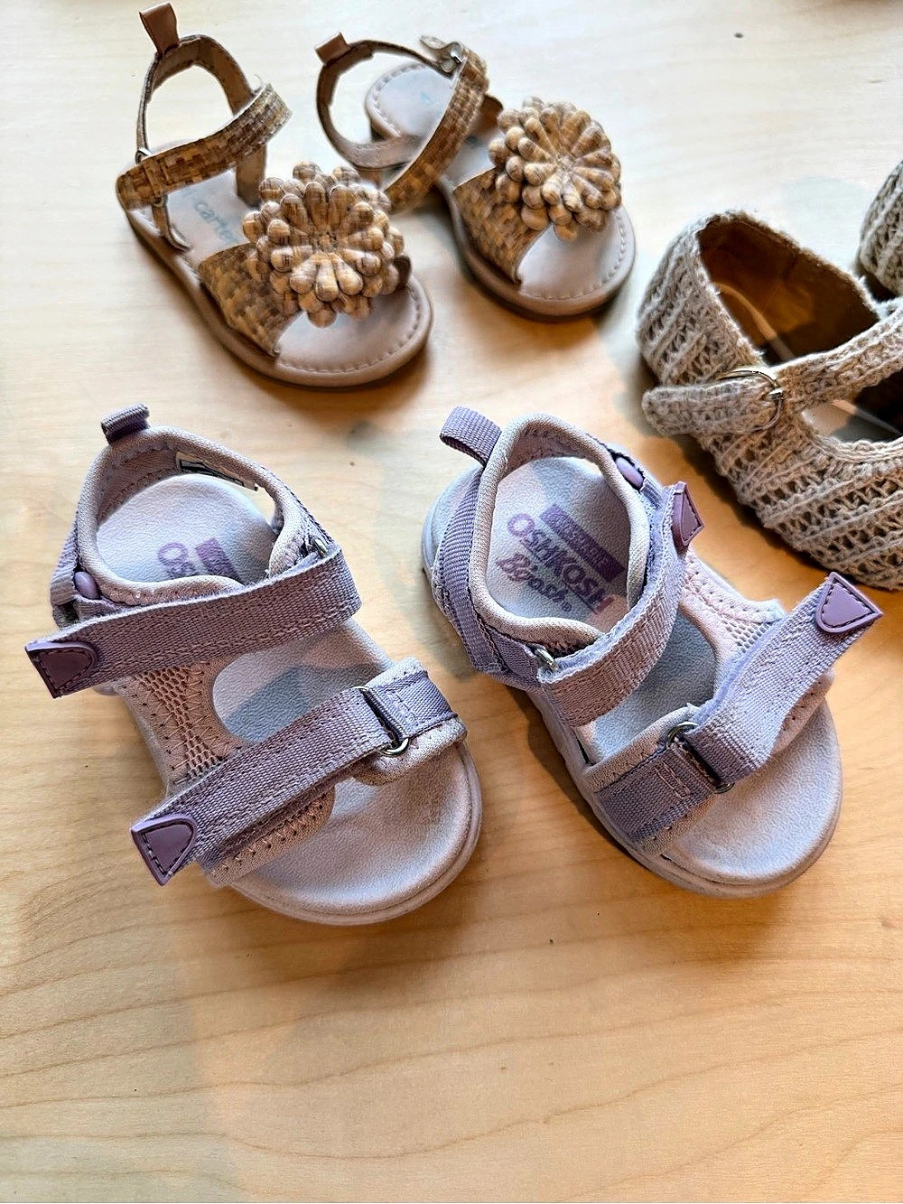 Gap Kids / Carter’s / Oshkosh Sandals & Shoes Bundle Brown Purple